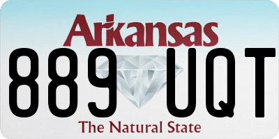 AR license plate 889UQT