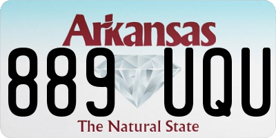 AR license plate 889UQU