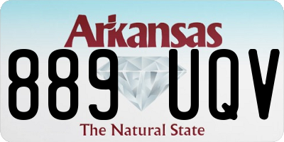 AR license plate 889UQV
