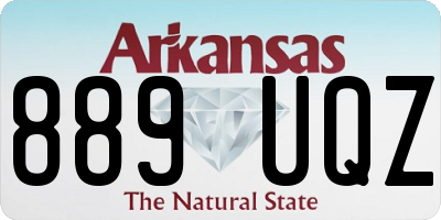 AR license plate 889UQZ
