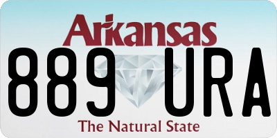 AR license plate 889URA
