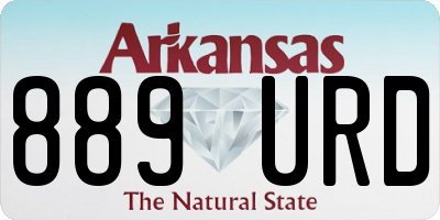 AR license plate 889URD