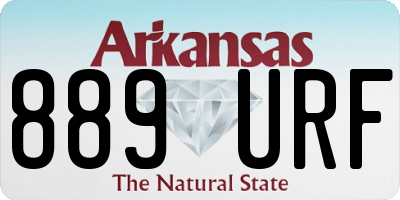 AR license plate 889URF