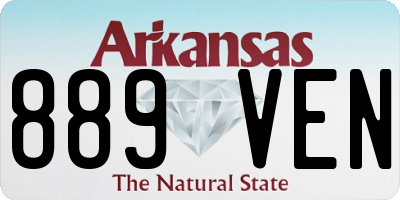 AR license plate 889VEN