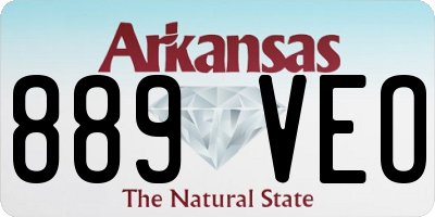 AR license plate 889VEO