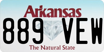 AR license plate 889VEW