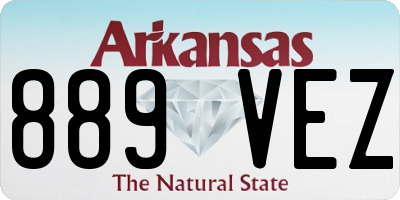 AR license plate 889VEZ