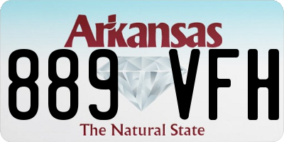 AR license plate 889VFH
