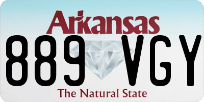 AR license plate 889VGY