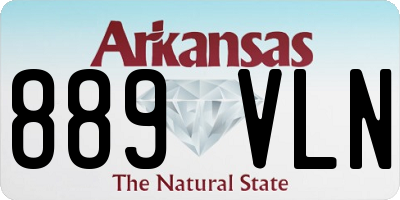 AR license plate 889VLN