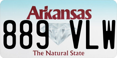 AR license plate 889VLW