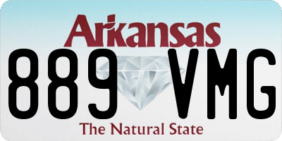 AR license plate 889VMG