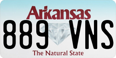 AR license plate 889VNS