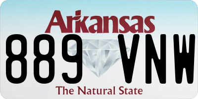 AR license plate 889VNW