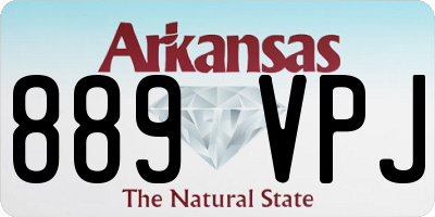 AR license plate 889VPJ