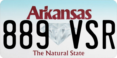AR license plate 889VSR