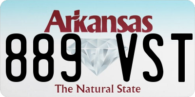 AR license plate 889VST