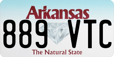 AR license plate 889VTC