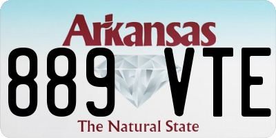 AR license plate 889VTE