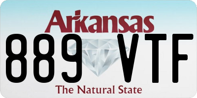 AR license plate 889VTF