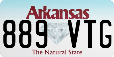 AR license plate 889VTG