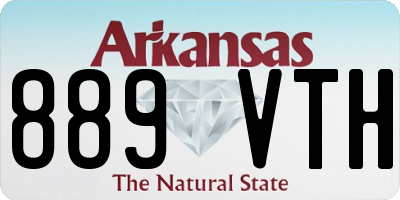 AR license plate 889VTH