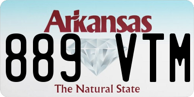 AR license plate 889VTM