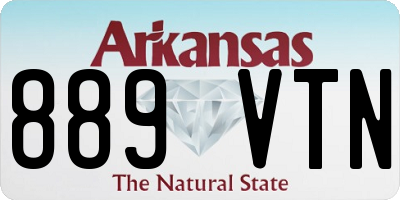 AR license plate 889VTN