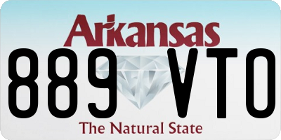 AR license plate 889VTO