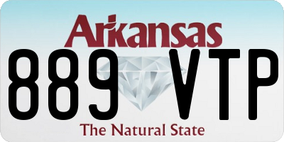AR license plate 889VTP