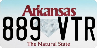 AR license plate 889VTR