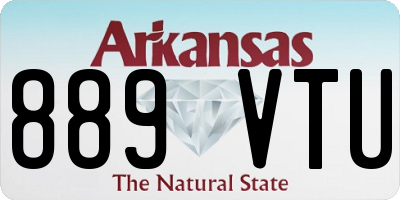 AR license plate 889VTU