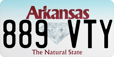 AR license plate 889VTY