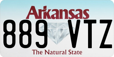AR license plate 889VTZ