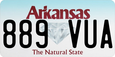 AR license plate 889VUA