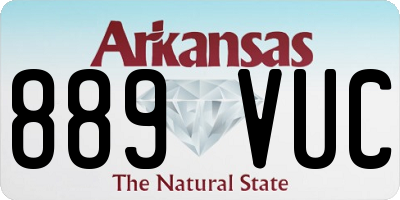 AR license plate 889VUC