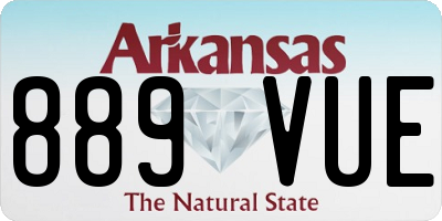 AR license plate 889VUE