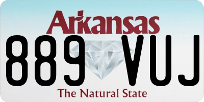 AR license plate 889VUJ