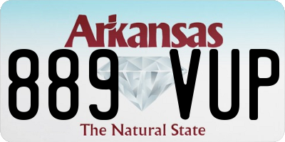 AR license plate 889VUP