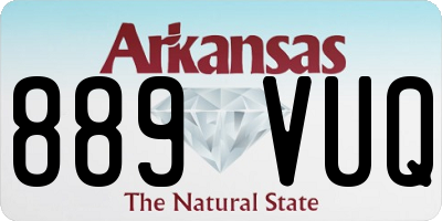AR license plate 889VUQ