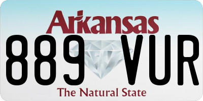 AR license plate 889VUR