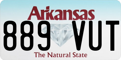AR license plate 889VUT