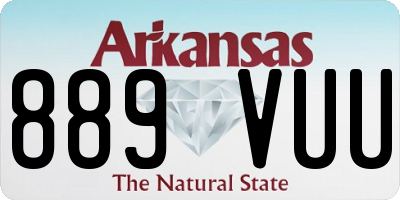 AR license plate 889VUU