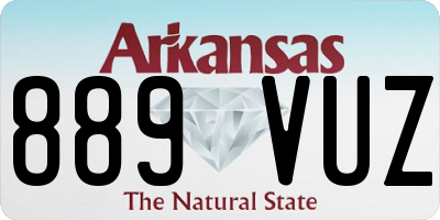 AR license plate 889VUZ