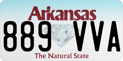 AR license plate 889VVA