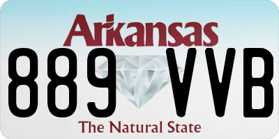 AR license plate 889VVB