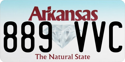 AR license plate 889VVC