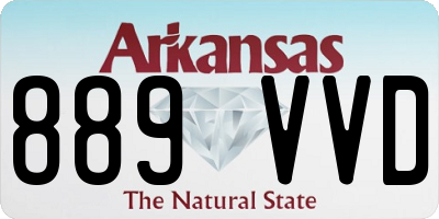 AR license plate 889VVD