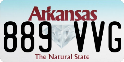 AR license plate 889VVG