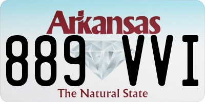 AR license plate 889VVI
